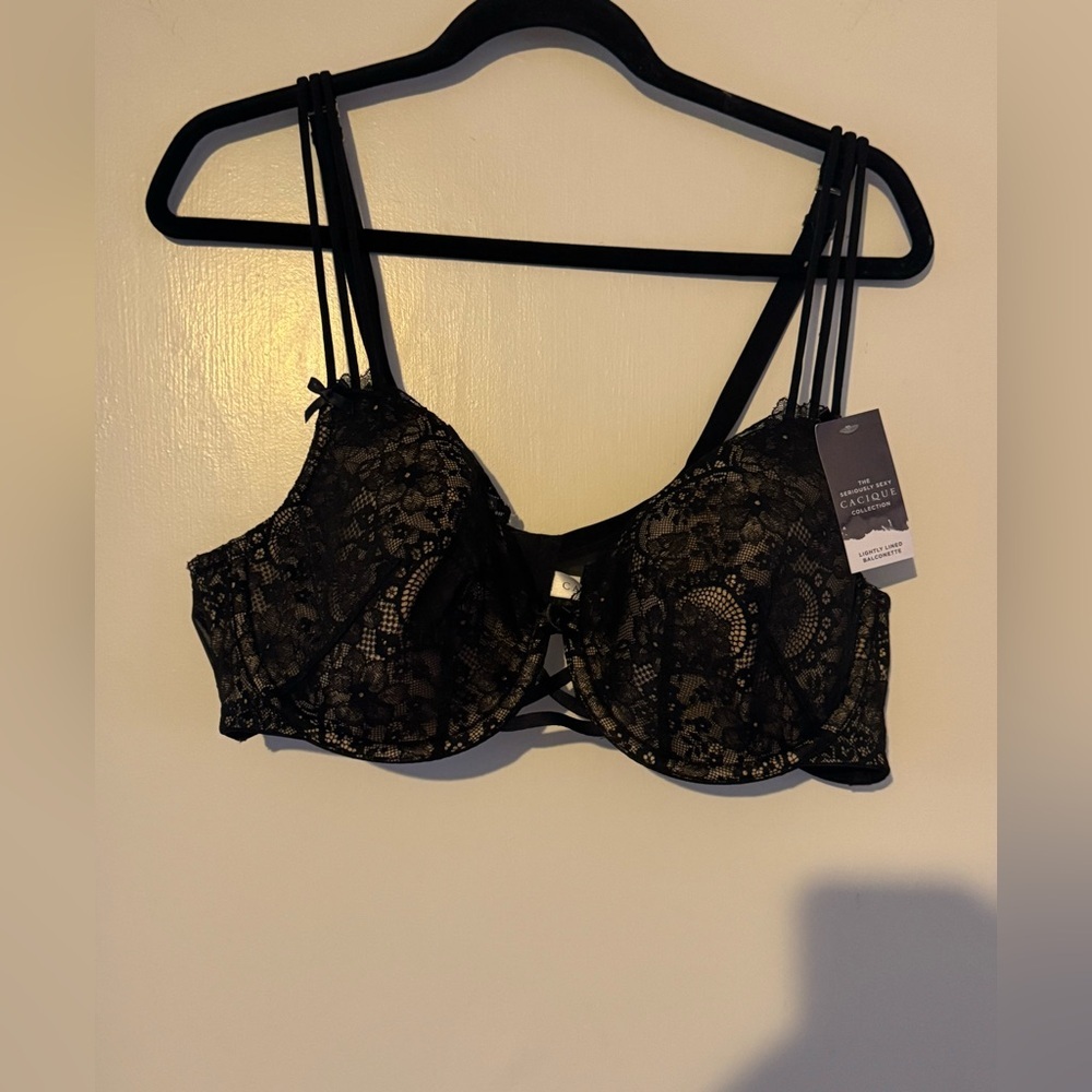 Cacique Lace Lightly Lined Balconette Bra - Picture 9 of 9